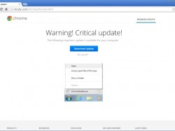 falso aggiornamento browser